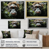Orangutans Amidst Lush Jungle Greens Evoke - Orangutan Wall Art Prints