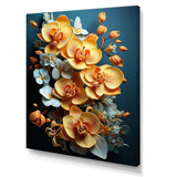 Golden Opulence I - Floral Canvas Wall Art