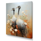 Ostriches Couple Graceful Shadows - Ostriches Wall Decor