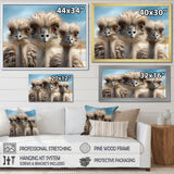 Monochrome Ostrich Mirage - Beige Ostriches Wall Art
