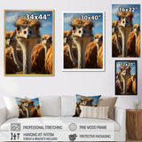 Ostrich Elysium Portrait - Ostriches Bedroom Wall Art