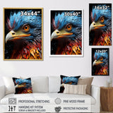 Blue Ostrich Mosaic - Ostriches Wall Decor