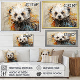 Otter Playfulness Portrait - Otter Framed Canvas Art