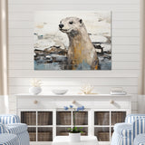 Otter Playfulness Magic - Otter Large Canvas Wall Art