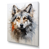 Curious Wolf Portrait - Wolf Living Room Wall Art