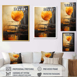 Jupiter Topaz Titan Planetary Perspectives - Fantasy Canvas Wall Art