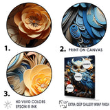 Mysterious Owl Blooms - Owl Bedroom Wall Art