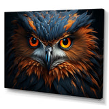 Owls Wisdom Portrait - Owl Canvas Wall Art