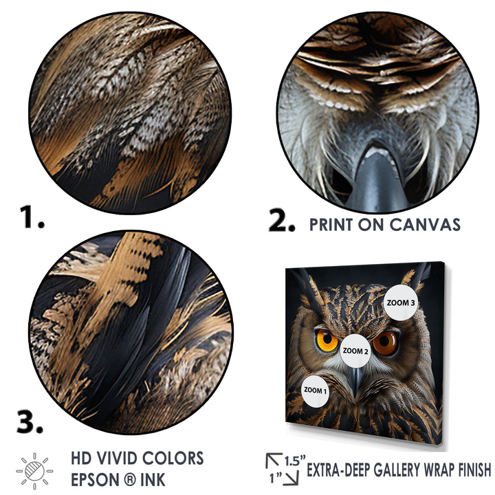 Classic Owl Eyes Of The Night - Owl Wall Art Prints