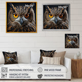 Classic Owl Eyes Of The Night - Owl Wall Art Prints