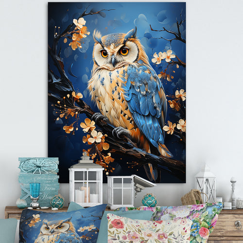 Enchanted Forest Sentinels Owl - Owl Framed Canvas Art