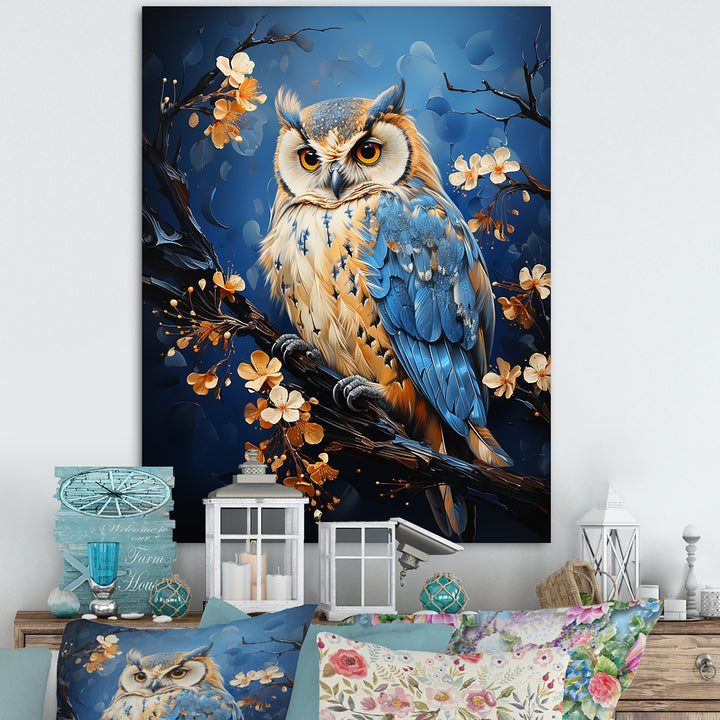 Enchanted Forest Sentinels Owl - Owl Framed Canvas Art