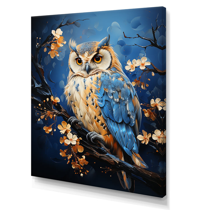 Enchanted Forest Sentinels Owl - Owl Framed Canvas Art