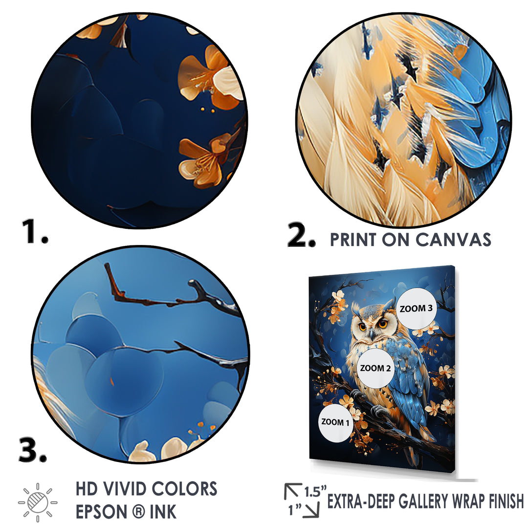Enchanted Forest Sentinels Owl - Owl Framed Canvas Art