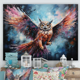 Dreamy Owls In Flight - Owl Home Decor Art