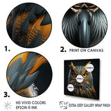Owl Expressionist Gaze - Owl Living Room Wall Art