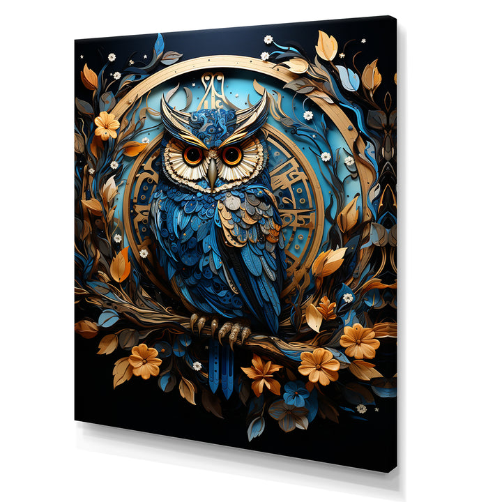 Fantasy Portrayal Of Enchanted Owl - Owl Canvas Wall Art
