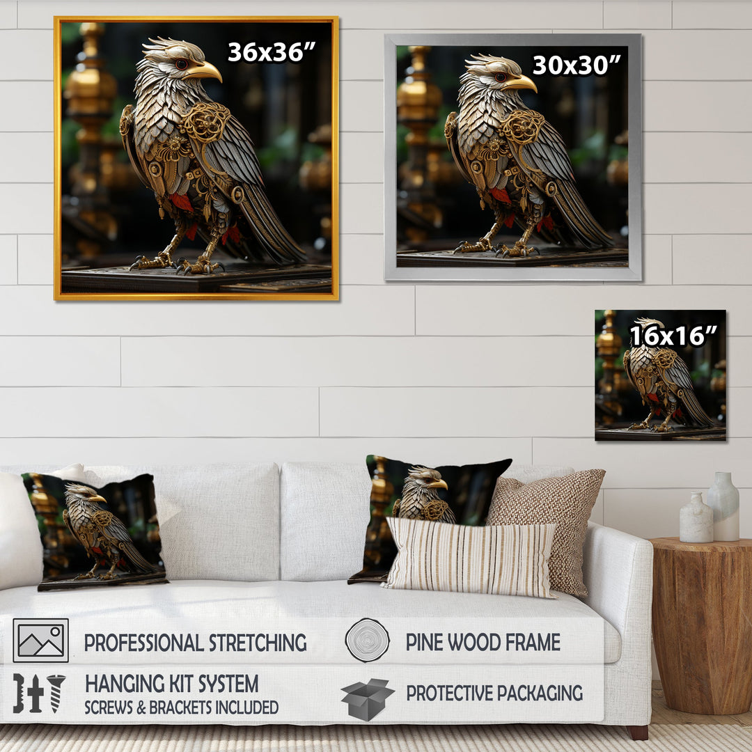 Gold Whimsical Baroque Bird - Bird Wall Decor