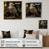Gold Whimsical Baroque Bird - Bird Wall Decor