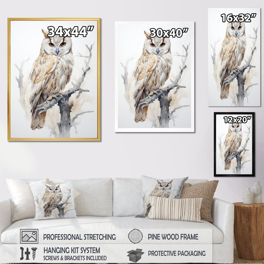 Wise And Watchful Majestic Owl - Owl Wall Art Prints