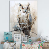 Wise And Watchful Majestic Owl I - Animals Canvas Wall Art