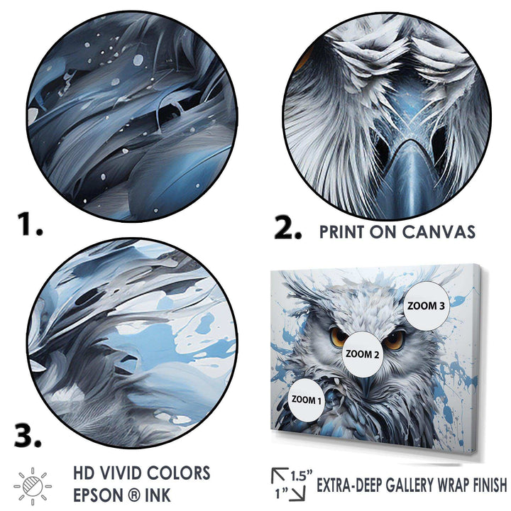 Owls Eyes Of Wisdom - Animals Canvas Wall Art
