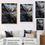 Owls Eyes Of Wisdom III - Animals Canvas Wall Art