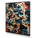 Owls Line Realms - Owl Large Canvas Wall Art