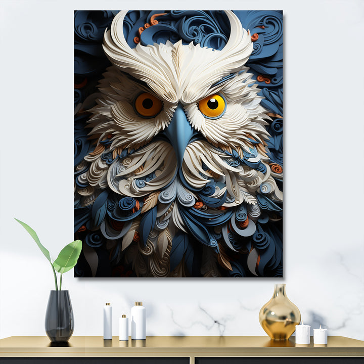 Owl Eyes In The Shadows - Owl Home Decor Art