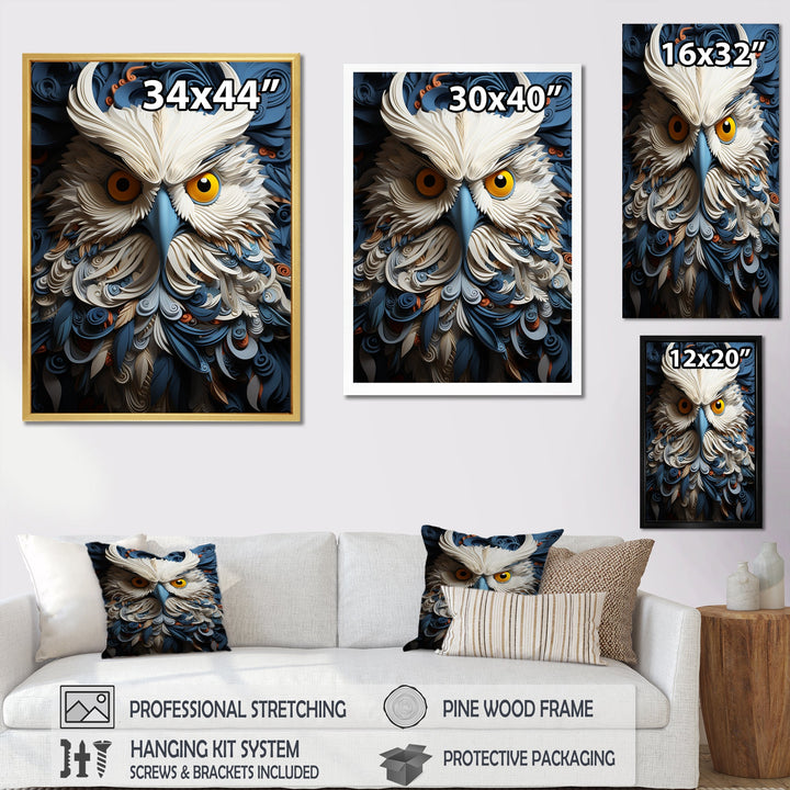 Owl Eyes In The Shadows - Owl Home Decor Art