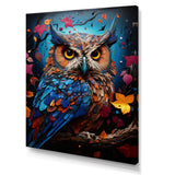 Pop Art Owl Wisdom Twilight - Owl Canvas Wall Art