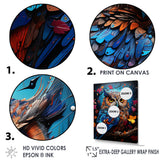 Pop Art Owl Wisdom Twilight - Owl Canvas Wall Art