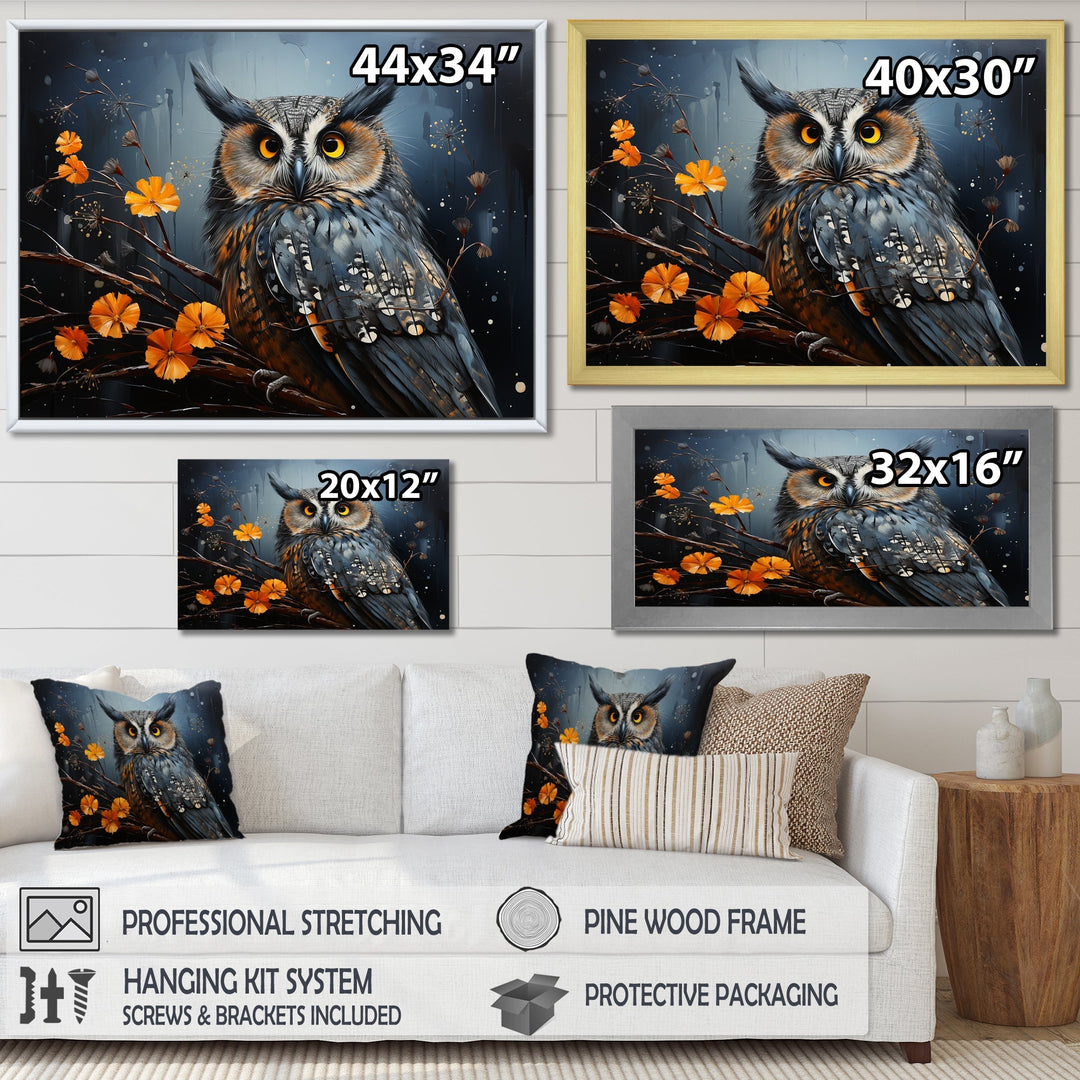 Owls Of The Silent Forest Nightfall - Owl Wall Art Prints