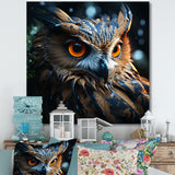 Surrealism Owl Night S Wisdom Keepers - Yellow Owl Wall Art