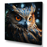 Surrealism Owl Night S Wisdom Keepers - Yellow Owl Wall Art