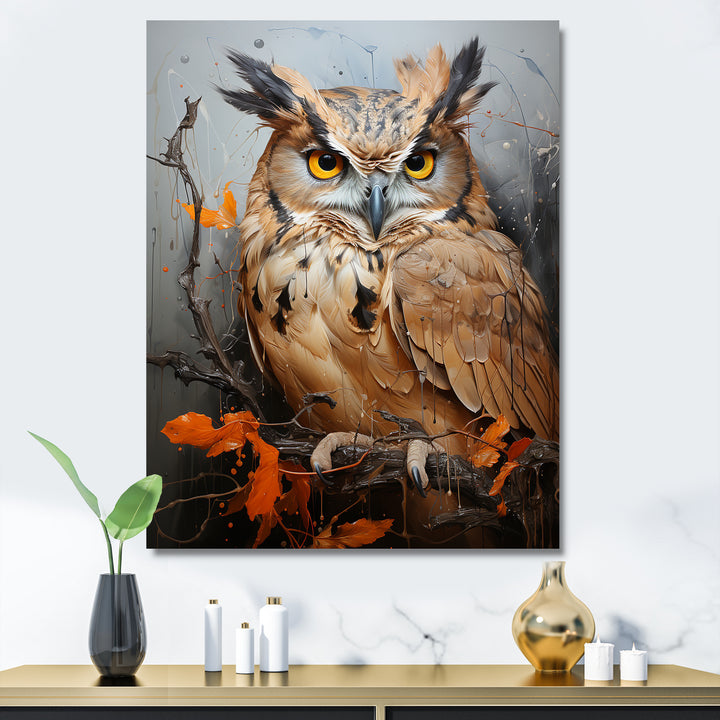Owl S Symbolic Insight - Brown Owl Wall Art