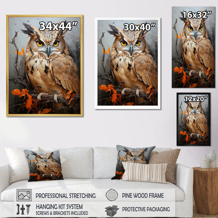 Owl S Symbolic Insight - Brown Owl Wall Art
