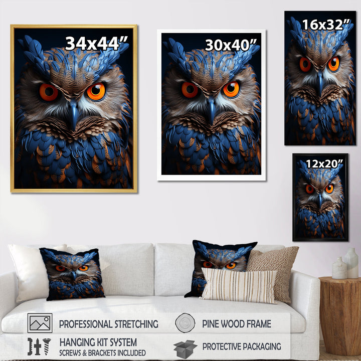 Whimsical Watcher - Owl Home Decor Art