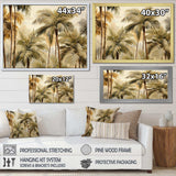 Palm Tree Desert Oasis III - Floral Canvas Wall Art