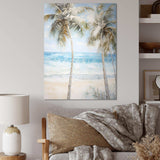 Pearl Desert Palms Oasis I - Floral Canvas Wall Art