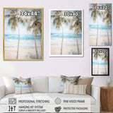 Pearl Desert Palms Oasis I - Floral Canvas Wall Art