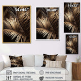 Sepia Serenity Palm Leaves I - Floral Canvas Wall Art