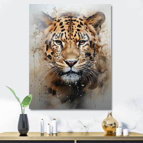 Graceful Tiger Fierce Portrait - Tiger Canvas Wall Art