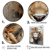Graceful Tiger Fierce Portrait - Tiger Canvas Wall Art