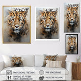 Graceful Tiger Fierce Portrait - Tiger Canvas Wall Art