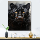 Sleek Panther Stalk - Panther Canvas Wall Art
