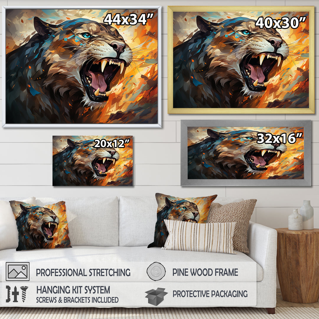 Majestic Panther Roar - Panther Wall Decor