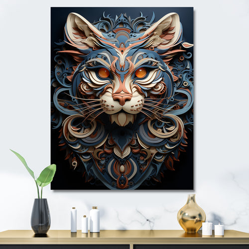 Abstract Panther Essence - Panther Framed Canvas Art