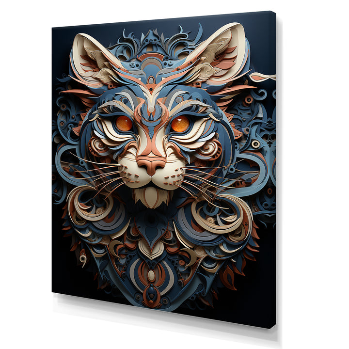 Abstract Panther Essence - Panther Framed Canvas Art