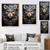 Abstract Panther Essence - Panther Framed Canvas Art